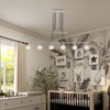 Hängeleuchte Esszimmer LED Pendelleuchte Hängelampe Höhenverstellbar 54341-6ZN Bild 4