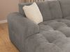 Modernes Ecksofa mit Ottomane links, markante Steppungen, Chenille Braun Taupe, 234 x 161 x 79 cm Bild 5
