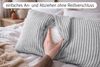 Amilian Dekokissen 40x80 cm 2er Set mit Füllung – Cord-Optik Sofakissen, mit Füllung und Bezug, formstabil, Hotelverschluss Bild 3