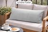 Amilian Dekokissen 40x80 cm 2er Set mit Füllung – Cord-Optik Sofakissen, mit Füllung und Bezug, formstabil, Hotelverschluss Bild 4