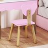 Kinderschminktisch-Set 68 x 35 x 86 cm mit Hocker, Acrylspiegel, Schublade, rosa Bild 5