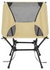 SONGMICS Faltbarer Outdoor Stuhl, höhenverstellbarer Campingstuhl mit Stahlrahmen, 2 Seitentaschen, für Reisen, braun Bild 4