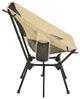 SONGMICS Faltbarer Outdoor Stuhl, höhenverstellbarer Campingstuhl mit Stahlrahmen, 2 Seitentaschen, für Reisen, braun Bild 3