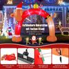 242 cm hoher aufblasbarer Weihnachts-Dackel-Bogen aufblasbarer Weihnachtsbogen mit LEDs Bunt Bild 4