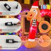 242 cm hoher aufblasbarer Weihnachts-Dackel-Bogen aufblasbarer Weihnachtsbogen mit LEDs Bunt Bild 5