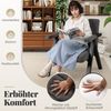 Gepolsterter Loungesessel mit Armlehnen & Metallrahmen Sessel Modern Sofastuhl Relaxsessel Grau Bild 5