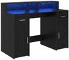 vidaXL Schreibtisch Schwarze Eiche 120 x 55 x 91 cm Holzwerkstoff 3365609 Bild 2