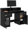 vidaXL Schreibtisch Schwarze Eiche 120 x 55 x 91 cm Holzwerkstoff 3365609 Bild 3