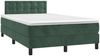 vidaXL Boxspringbett mit Matratze Dunkelgrün 120x190 cm Samt 3269864 Bild 2
