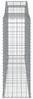 vidaXL Gabione mit Hochbogen 300x50x140/160 cm Verzinktes Eisen 153517 Bild 4