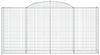 vidaXL Gabione mit Hochbogen 300x50x140/160 cm Verzinktes Eisen 153517 Bild 3