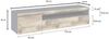 Dmora TV-Schrank Aquilo, niedriges Wohnzimmer-Sideboard, Fernsehständer-Basis, 100 % Made in Italy, 150 x 40 x 37 cm, Schiefer und Ahorn, Bild 3