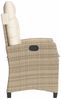 vidaXL Gartensessel mit Kissen Verstellbar Beige Poly Rattan 365212 Bild 5