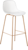 Set mit 4 Barstühlen KLEVE Weiß Bild 4