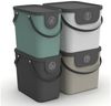 ROTHO Mülltrennsystem Albula 4er-Set Mülltrennungssystem 2x 25l + 2x 40l für die Küche, Aus rezykliertem Kunststoff Bild 5