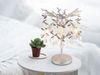 Ausgefallene LED Tischlampe Silber mit Glas Kristall 2-farbig, Höhe 50cm Bild 3