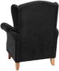 Ohrensessel Katria Bezug Veloursstoff Buche natur / schwarz 22843 Bild 3