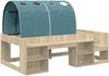 vidaXL Bettgestell mit Tunnel 3 Stk. Sonoma Eiche und Hellblau 3423624 Bild 3