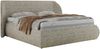 Polsterbett mit Lattenrost, Doppelbett Bettkasten, Bettgestell mit Gasdruckfeder - CAELA CLASSIC - 160 x 200 cm - Beige Struktur Bild 5