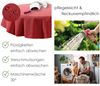 heimtexland Â® Outdoor Tischdecke Gartentischdecke wasserfest wetterbestÃ¤ndig rutschfest waschbar Outdoortischdecke Weichschaum Garten Balkon Camping Party Tischdeko Typ883 grau 110x140 cm eckig Bild 5
