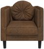 vidaXL Sessel mit Kissen Braun Kunstleder Wildleder-Optik 372631 Bild 4