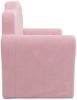 vidaXL Kindersofa 2-Sitzer Rosa Weicher Plüsch 357051 Bild 4