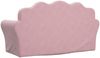 vidaXL Kindersofa 2-Sitzer Rosa Weicher Plüsch 357051 Bild 5