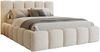 Deine Möbel 24 Polsterbett VIVIAN Bett Komplettbett Bouclé mit Bettkasten und Lattenrost (Set, 3-tlg, Bubble Bett in Beige / Creme / Grau / Hellgrau / Dunkelgrau / Weiß), 140x200 160x200 180x200 200x200 cm Bild 5