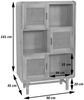 Highboard HWC-M47, Kommode Schrank Sideboard, Staufächer, Rattan Akazie Massiv-Holz gebeizt 141x90x35cm 32kg Bild 3