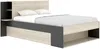 Vente-unique - KEROSIA Bett Holz, Platte SchwarzBeige - B 183,8 cm x H 92 cm x L 220,5 cm Bild 3