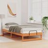 vidaXL Bettrahmen Braun 100 x 220 cm Massives Kiefernholz 873174 Bild 3