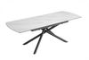 riess-ambiente Esstisch MIKADO 180-230cm weiß/schwarz - Keramik, ausziehbar, Sterngestell (Einzelartikel, 1-St), Marmor-Design & bis zu 10 Personen - ideal für Dein Esszimmer Bild 3