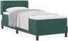 vidaXL Boxspringbett mit Kopfteil Dunkelgrün 200 x 80 cm Samt 3341387 Bild 2