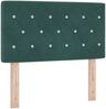 vidaXL Boxspringbett mit Kopfteil Dunkelgrün 200 x 80 cm Samt 3341387 Bild 5