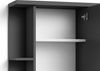 byLIVING Badezimmer Spiegelschrank NEBRASKA mit Spiegeltür / Moderner, 1-türiger Spiegel Hängeschrank in anthrazit / B 60, H 70, T 25m / mit viel Stauraum Bild 5