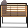 vidaXL Gartenstühle mit Auflagen 2 Stk. Massivholz Akazie Dunkelgrau 46508 Bild 3