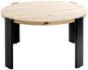 Couchtisch >54462< in eiche, schwarz, MDF, Metall - 42x75cm (HxD) Bild 3