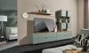 Hängevitrine >Ina< in Grün, Holzwerkstoff - 40x124x36cm (BxHxT) Bild 4