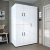Roomart Waschmaschinenschrank - DORA-I- 115 cm breit - Wasch- & Trocknerschrank mit Türen & Ausziehbrett, Waschmaschinen-Überbau für Waschküche & Hauswirtschaftsraum • Weiß Bild 2