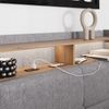 Polsterbett Christin Grau/Eiche mit LED und USB-Anschluss Vitalispa Bild 4