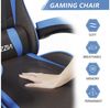 BIGZZIA Gaming-Stuhl Bürostuhl Ergonomisch mit Lendenkissen + Kopfstütze, Ergonomischer Bürostuhl höhenverstellbar Bild 2