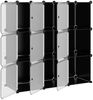 vidaXL Regalsystem mit 9 Würfeln und Türen Schwarz PP 340558 Bild 4