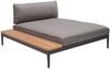 Daybed XL Topaz, Aluminium, Grau, 158 x 68 x 130 cm Bild 1