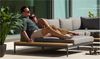 Daybed XL Topaz, Aluminium, Grau, 158 x 68 x 130 cm Bild 5