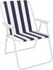 4-teiliges Campingmöbel Set Alu L70xB50xH59cm blau-weiß gestreift Bild 2