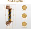 BarberPub Barber Pole Barbierstab, Friseurstange Retro Stil Licht, Drehbaren Blau Gold Weiß LED-Streifen für Barbershop, 100.5 CM Barbier Stange Licht L059BC Bild 5