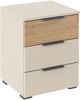 rauch Nachtkommode Nachttisch-Set Nachtkonsole Beistelltisch Kommode Sideboard SAJO (Set, 2 St), mit 3 Schubladen, obere Schublade farblich abgesetzt MADE IN GERMANY Bild 2