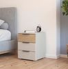 rauch Nachtkommode Nachttisch-Set Nachtkonsole Beistelltisch Kommode Sideboard SAJO (Set, 2 St), mit 3 Schubladen, obere Schublade farblich abgesetzt MADE IN GERMANY Bild 3