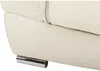 Vente-unique - THIBAULT Couchgarnitur Leder Weiß - B 93 cm x H 87 cm x L 168 cm210 cm Bild 4
