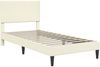 vidaXL Bettrahmen mit Kopfteil Creme 80x200 cm Cordstoff 42027706 Bild 3